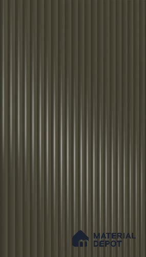 Urban Steel Grey Fluted Solid Color 1D 05410 Urban Steel 8 ft x 4 ft High Gloss Finish Acrylic Laminate - 3 mm | Suitable for TV Unit,Wardrobe, Kitchen Cabinets