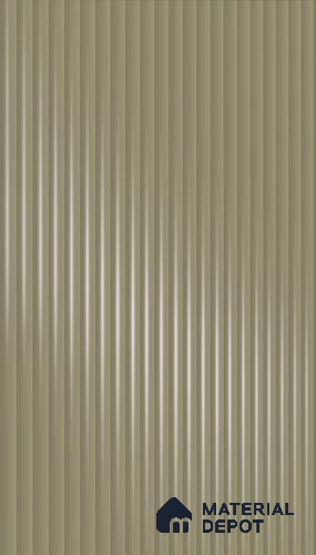 Lavender Fog Grey Fluted Solid Color 1D 05408 Lavender Fog 8 ft x 4 ft High Gloss Finish Acrylic Laminate - 3 mm | Suitable for TV Unit,Wardrobe, Kitchen Cabinets