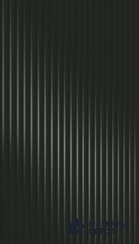Urban Shadow Black Fluted Solid Color 1D 05411 Urban Shadow 8 ft x 4 ft High Gloss Finish Acrylic Laminate - 3 mm | Suitable for TV Unit,Wardrobe, Kitchen Cabinets