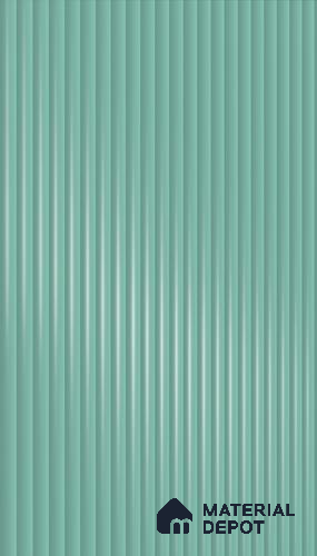 Misty Blue Fluted Solid Color 1D 05419 Misty Horizon 8 ft x 4 ft High Gloss Finish Acrylic Laminate - 3 mm | Suitable for TV Unit,Wardrobe, Kitchen Cabinets