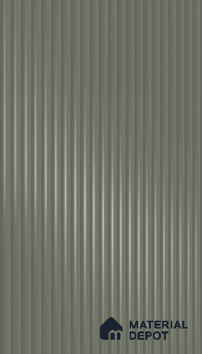 Slate Grey Fluted Solid Color 1D 05441 Slate Cloud 8 ft x 4 ft High Gloss Finish Acrylic Laminate - 3 mm | Suitable for TV Unit,Wardrobe, Kitchen Cabinets