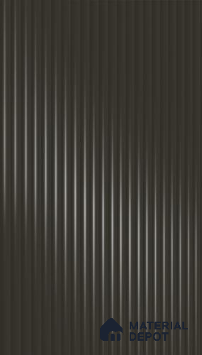 Charcoal Grey Fluted Solid Color 1D 05442 Ash Taupe 8 ft x 4 ft High Gloss Finish Acrylic Laminate - 3 mm | Suitable for TV Unit,Wardrobe, Kitchen Cabinets