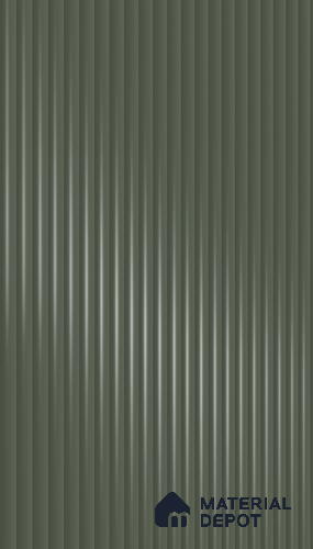 Shadow Slate Grey Fluted Solid Color 1D 05451 Shadow Slate 8 ft x 4 ft High Gloss Finish Acrylic Laminate - 3 mm | Suitable for TV Unit,Wardrobe, Kitchen Cabinets