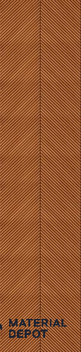Brown Patterned Louver PN 02873 8 ft x 12 inch Charcoal Panel - 4 mm | Suitable for Feature Wall, TV Unit & Living Room | Width is Subjected to 5% Variation
