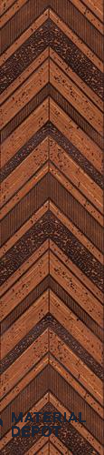 Brown Patterned Louver PN 02881 8 ft x 12 inch Charcoal Panel - 4 mm | Suitable for Feature Wall, TV Unit & Living Room | Width is Subjected to 5% Variation