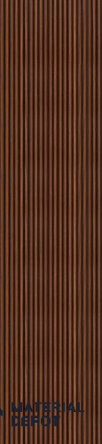 Brown Plain Colour Louver PN 02885 8 ft x 12 inch Charcoal Panel - 8 mm | Suitable for Feature Wall, TV Unit & Living Room | Width is Subjected to 5% Variation