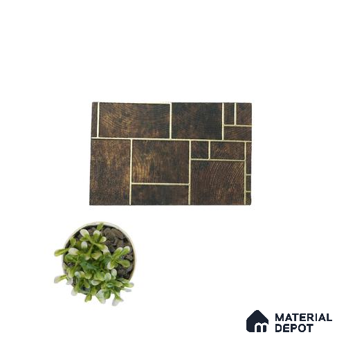 Brown Patterned Look Charcoal Decorative Wall Panel PN 05044 8 ft x 2 ft - 4 mm | Suitable for Feature Wall, TV Unit & Living Room | Width is Subjected to 5% Variation