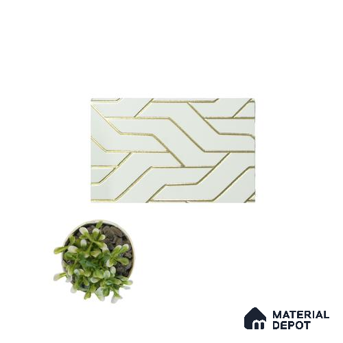 White Luxury Look Charcoal Decorative Wall Panel PN 05045 8 ft x 2 ft - 4 mm | Suitable for Feature Wall, TV Unit & Living Room | Width is Subjected to 5% Variation