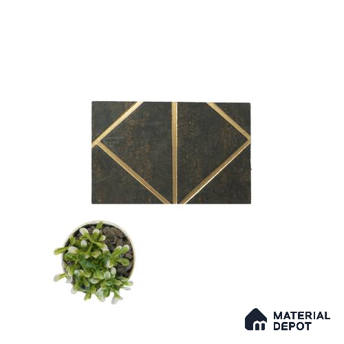 Brown Luxury Look Charcoal Decorative Wall Panel PN 05061 8 ft x 2 ft - 4 mm | Suitable for Feature Wall, TV Unit & Living Room | Width is Subjected to 5% Variation