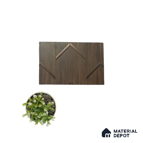 Brown Patterned Look Charcoal Decorative Wall Panel PN 05100 8 ft x 2 ft - 4 mm | Suitable for Feature Wall, TV Unit & Living Room | Width is Subjected to 5% Variation