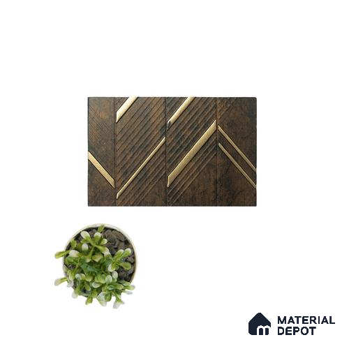 Rang MF 61 Charco Charm Series Charcoal Decorative Wall Panel | 8 ft x 2 ft - 4 mm | Width is Subjected to 5% Variation