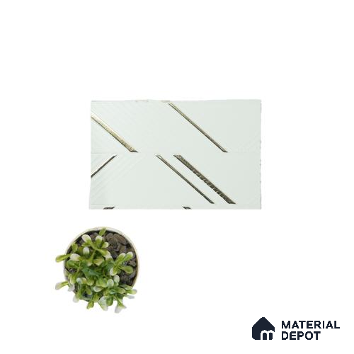 White Luxury Look Charcoal Decorative Wall Panel PN 05077 8 ft x 2 ft - 4 mm | Suitable for Feature Wall, TV Unit & Living Room | Width is Subjected to 5% Variation
