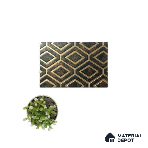 Brown Luxury Look Charcoal Decorative Wall Panel PN 05081 8 ft x 2 ft - 4 mm | Suitable for Feature Wall, TV Unit & Living Room | Width is Subjected to 5% Variation