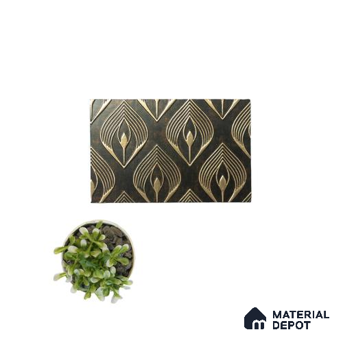 Multi Colour Luxury Look Charcoal Decorative Wall Panel PN 05087 8 ft x 2 ft - 4 mm | Suitable for Feature Wall, TV Unit & Living Room | Width is Subjected to 5% Variation