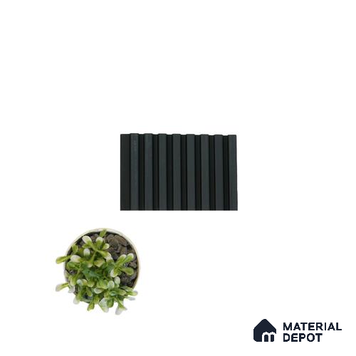 Wenge Plain Colour Louver PN 05121 9 ft x 4.9 inch Charcoal Panel - 12 mm | Suitable for Feature Wall, TV Unit & Living Room | Width is Subjected to 5% Variation