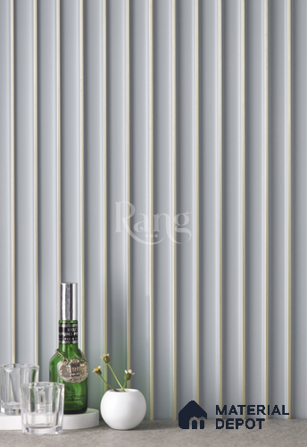 Grey Plain Colour Louver PN 02753 9 ft x 4.9 inch Charcoal Panel - 11 mm | Suitable for Feature Wall, TV Unit & Living Room | Width is Subjected to 5% Variation