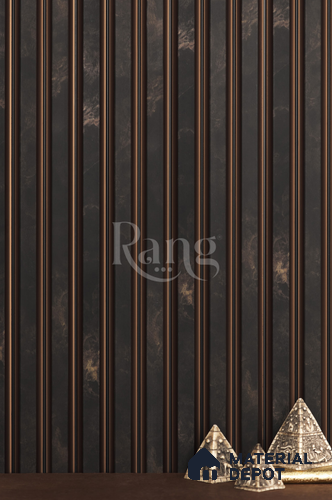 Brown Marble Louver PN 02795 9 ft x 4.7 inch Charcoal Panel - 15 mm | Suitable for Feature Wall, TV Unit & Living Room | Width is Subjected to 5% Variation