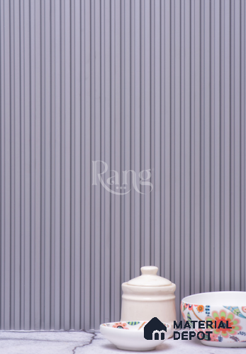 Grey Plain Colour Louver PN 02739 9 ft x 4.9 inch Charcoal Panel - 11 mm | Suitable for Feature Wall, TV Unit & Living Room | Width is Subjected to 5% Variation