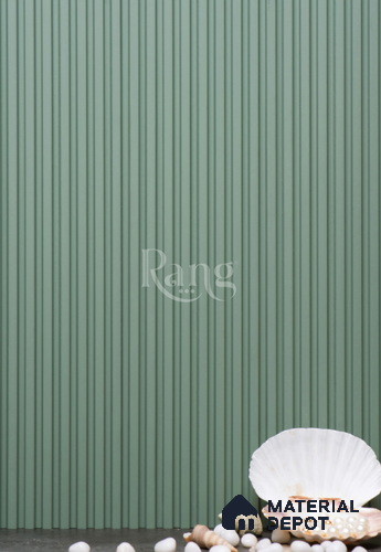 Green Plain Colour Louver PN 02742 9 ft x 4.9 inch Charcoal Panel - 11 mm | Suitable for Feature Wall, TV Unit & Living Room | Width is Subjected to 5% Variation
