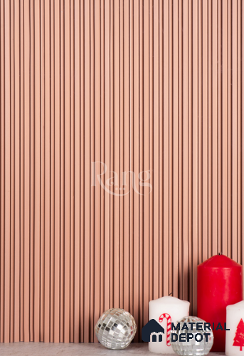 Brown Plain Colour Louver PN 02740 9 ft x 4.9 inch Charcoal Panel - 11 mm | Suitable for Feature Wall, TV Unit & Living Room | Width is Subjected to 5% Variation