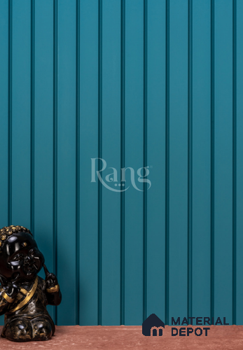 Blue Plain Colour Louver PN 02765 9 ft x 4.8 inch Charcoal Panel - 12 mm | Suitable for Feature Wall, TV Unit & Living Room | Width is Subjected to 5% Variation