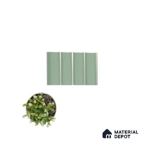 Green Plain Colour Louver PN 05108 9 ft x 4.9 inch Charcoal Panel - 12 mm | Suitable for Feature Wall, TV Unit & Living Room | Width is Subjected to 5% Variation