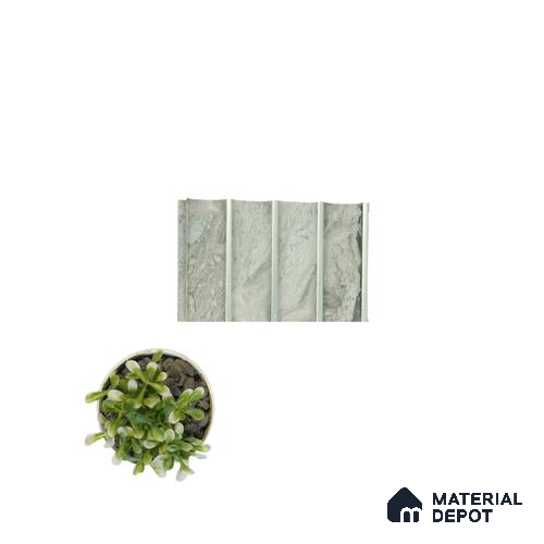 White Plain Colour Louver PN 05109 9 ft x 4.9 inch Charcoal Panel - 12 mm | Suitable for Feature Wall, TV Unit & Living Room | Width is Subjected to 5% Variation