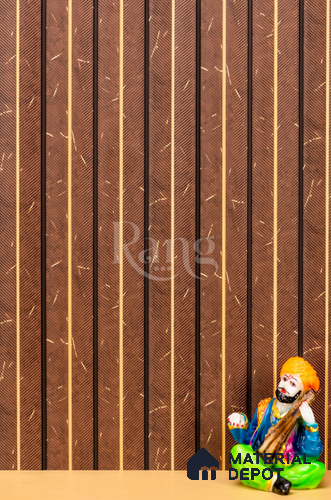 Brown Marble Louver PN 02774 9 ft x 7.9 inch Charcoal Panel - 12 mm | Suitable for Feature Wall, TV Unit & Living Room | Width is Subjected to 5% Variation