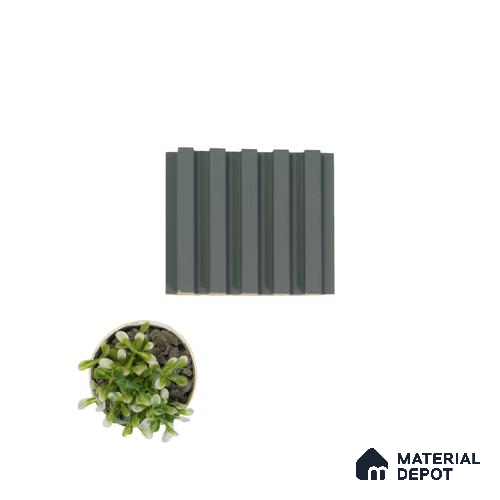 PN 00079 Ribbed Patterned Black Pastels 9.5 ft x 4.7 inch Premium MDF Louver/Panel - 18 mm | Image 02