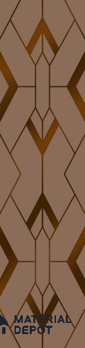 Brown Patterned Look Acrylic Decorative Wall Panel PN 05169 8 ft x 2 ft - 1.3 mm | Suitable for Feature Wall, TV Unit & Living Room | Width is Subjected to 5% Variation