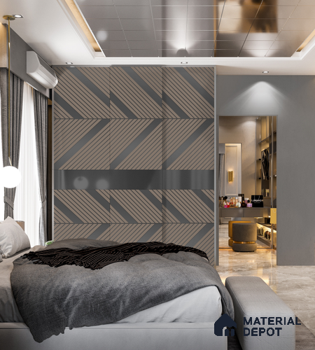 Multi Colour Patterned Look Acrylic Decorative Wall Panel PN 05152 8 ft x 2 ft - 1.3 mm | Suitable for Feature Wall, TV Unit & Living Room | Width is Subjected to 5% Variation