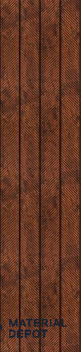 Brown Patterned Louver PN 02848 9 ft x 1.03 ft Charcoal Panel - 8 mm | Suitable for Feature Wall, TV Unit & Living Room | Width is Subjected to 5% Variation