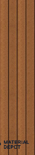 Brown Patterned Louver PN 02849 9 ft x 1.03 ft Charcoal Panel - 8 mm | Suitable for Feature Wall, TV Unit & Living Room | Width is Subjected to 5% Variation