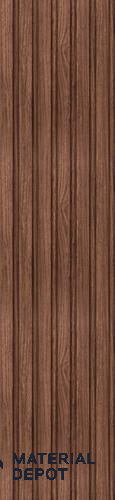 Brown Wooden Louver PN 02858 9 ft x 9.6 inch Charcoal Panel - 10 mm | Suitable for Feature Wall, TV Unit & Living Room | Width is Subjected to 5% Variation