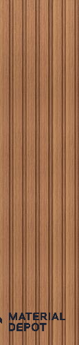Brown Wooden Louver PN 02864 9 ft x 9.6 inch Charcoal Panel - 10 mm | Suitable for Feature Wall, TV Unit & Living Room | Width is Subjected to 5% Variation