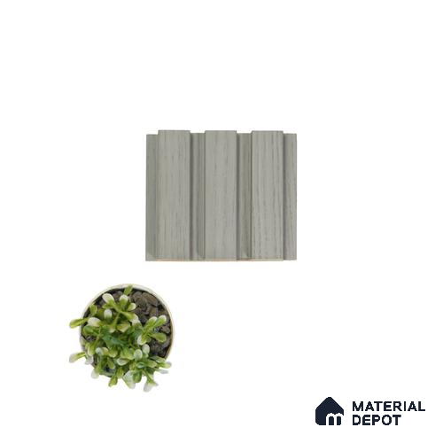 Grey Wooden Louver PN 00042 9.5 ft x 4.7 inch MDF Panel - 18 mm | Suitable for Feature Wall, TV Unit & Living Room | Width is Subjected to 5% Variation