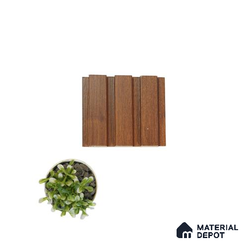 Brown Wooden Louver PN 00031 9.5 ft x 4.7 inch MDF Panel - 18 mm | Suitable for Feature Wall, TV Unit & Living Room | Width is Subjected to 5% Variation