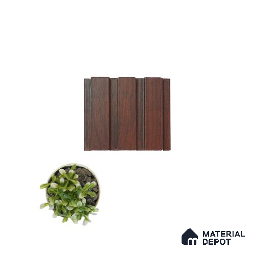 Brown Wooden Louver PN 00032 9.5 ft x 4.7 inch MDF Panel - 18 mm | Suitable for Feature Wall, TV Unit & Living Room | Width is Subjected to 5% Variation