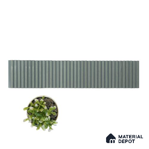 Grey Wooden Louver PN 01627 D 8 ft x 12 inch Charcoal Panel - 8 mm | Suitable for Feature Wall, TV Unit & Living Room | Width is Subjected to 5% Variation