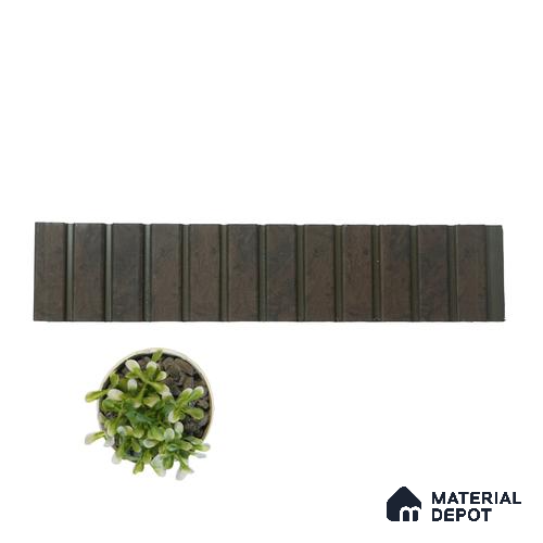 Choco Brown Wooden Louver PN 01629 F 8 ft x 12 inch Charcoal Panel - 8 mm | Suitable for Feature Wall, TV Unit & Living Room | Width is Subjected to 5% Variation