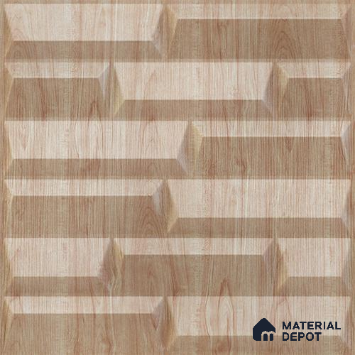Beige Vault PVC Matte Finish 3D Wall Panel | 20 in x 20 in | Beech Wood - 15 mm | Suitable for Dining, Feature Wall & TV Unit | Width is Subjected to 5% Variation