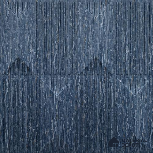 Blue Artisan PVC Matte Finish 3D Wall Panel | 20 in x 20 in | Electric Blue - 15 mm | Suitable for Dining, Feature Wall & TV Unit | Width is Subjected to 5% Variation