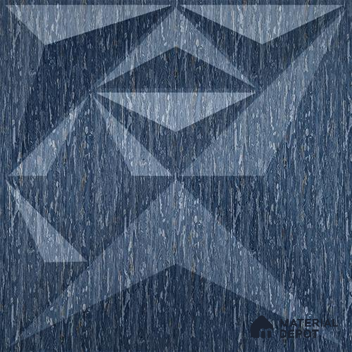 Blue Diamond PVC Matte Finish 3D Wall Panel | 20 in x 20 in | Electric Blue - 15 mm | Suitable for Dining, Feature Wall & TV Unit | Width is Subjected to 5% Variation