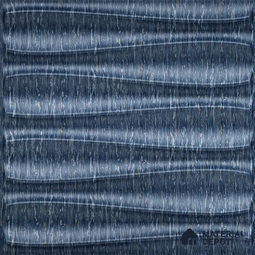 Blue Dune PVC Matte Finish 3D Wall Panel | 20 in x 20 in | Electric Blue - 15 mm | Suitable for Dining, Feature Wall & TV Unit | Width is Subjected to 5% Variation