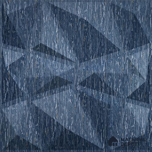 Blue Stone PVC Matte Finish 3D Wall Panel | 20 in x 20 in | Electric Blue - 15 mm | Suitable for Dining, Feature Wall & TV Unit | Width is Subjected to 5% Variation