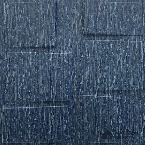 Blue Stream PVC Matte Finish 3D Wall Panel | 20 in x 20 in | Electric Blue - 15 mm | Suitable for Dining, Feature Wall & TV Unit | Width is Subjected to 5% Variation