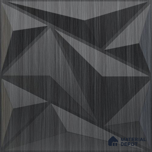 Grey Alps PVC Matte Finish 3D Wall Panel | 20 in x 20 in | Gray Pine Wood - 15 mm | Suitable for Dining, Feature Wall & TV Unit | Width is Subjected to 5% Variation
