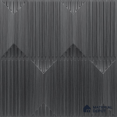 Grey Artisan PVC Matte Finish 3D Wall Panel | 20 in x 20 in | Gray Pine Wood - 15 mm | Suitable for Dining, Feature Wall & TV Unit | Width is Subjected to 5% Variation