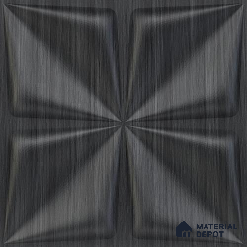 Grey Bloom PVC Matte Finish 3D Wall Panel | 20 in x 20 in | Gray Pine Wood - 15 mm | Suitable for Dining, Feature Wall & TV Unit | Width is Subjected to 5% Variation