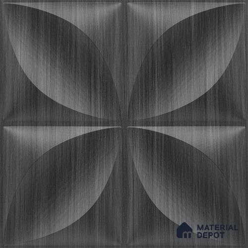 Grey Butterfly PVC Matte Finish 3D Wall Panel | 20 in x 20 in | Gray Pine Wood - 15 mm | Suitable for Dining, Feature Wall & TV Unit | Width is Subjected to 5% Variation